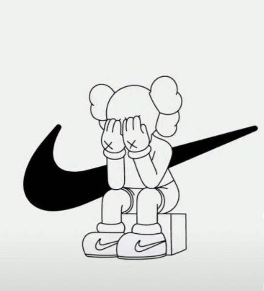 KAWS найк арт