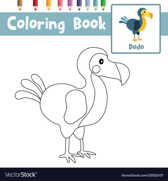 Раскраска Dodo зоопарк