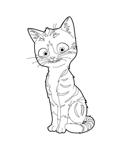Кот Гром раскраска