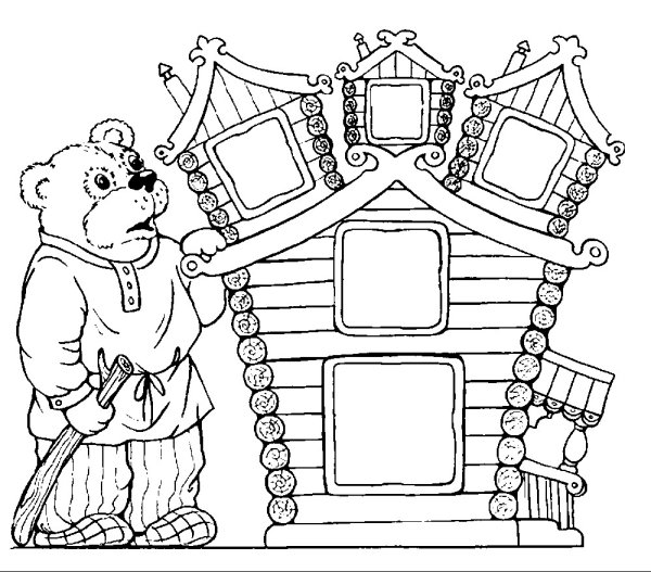 Раскраски медведь пальчиковый театр (39 фото)