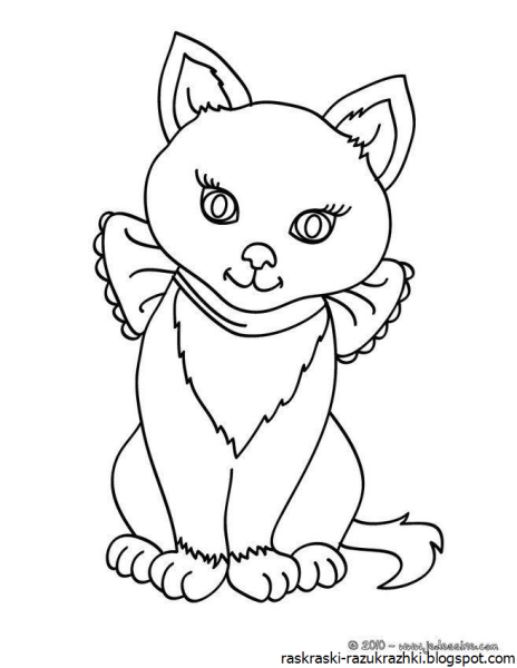Раскраска кошечка