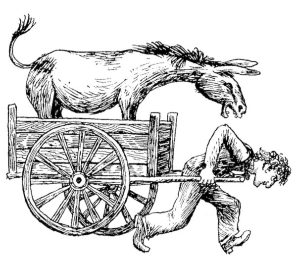 Телега карикатура