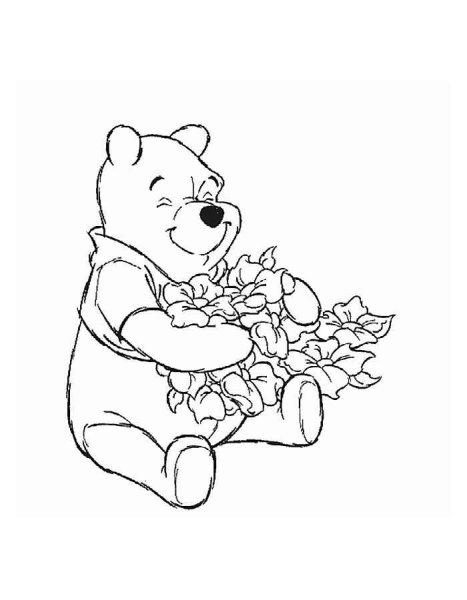 Новогодний Медвежонок раскраска