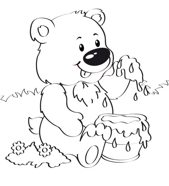 Раскраски медведь с секирой (47 фото)