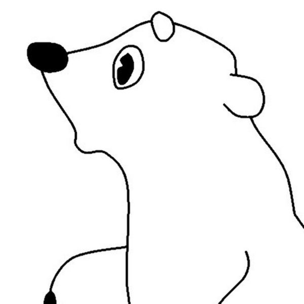 Медведь Умка раскраска
