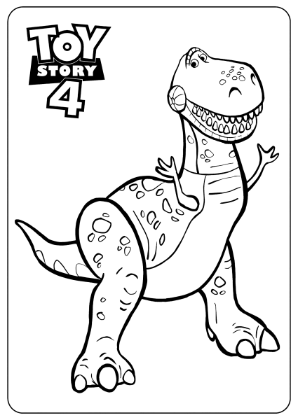 Раскраски история игрушек динозавр (34 фото)