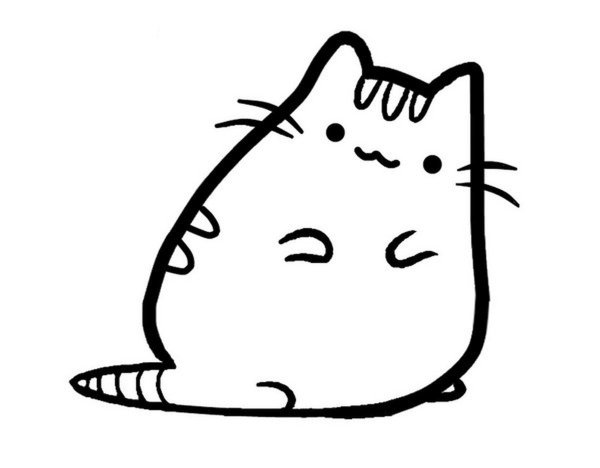 Кот Пушин раскраска