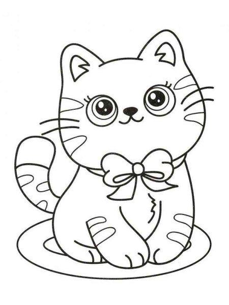 Рисунки котят для срисовки