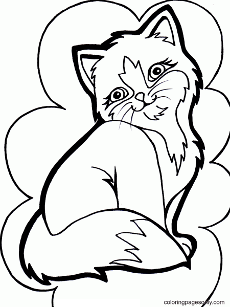 Котенок. Раскраска