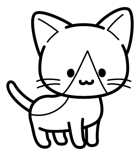 Котики для срисовки
