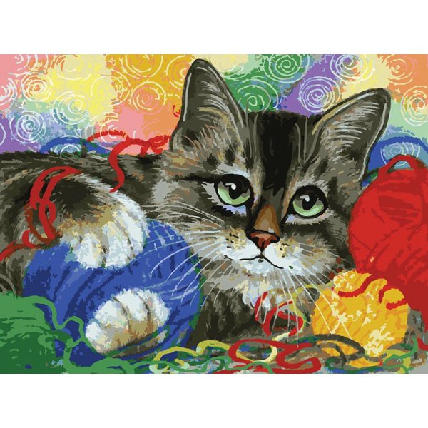 Алмазная мозаика Белоснежка котики