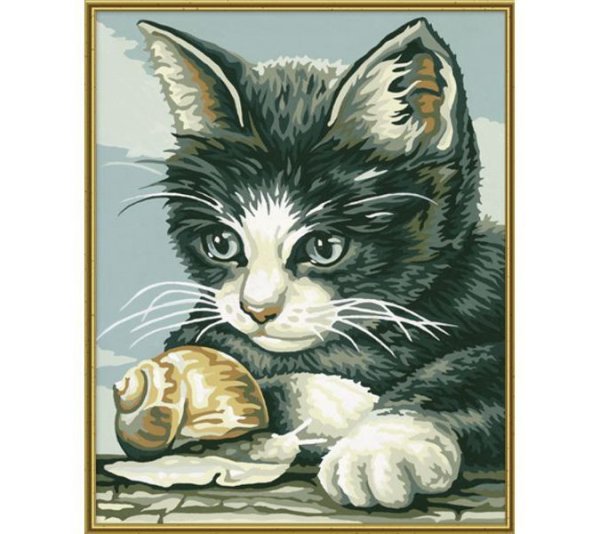 Раскраска по номерам "котята"