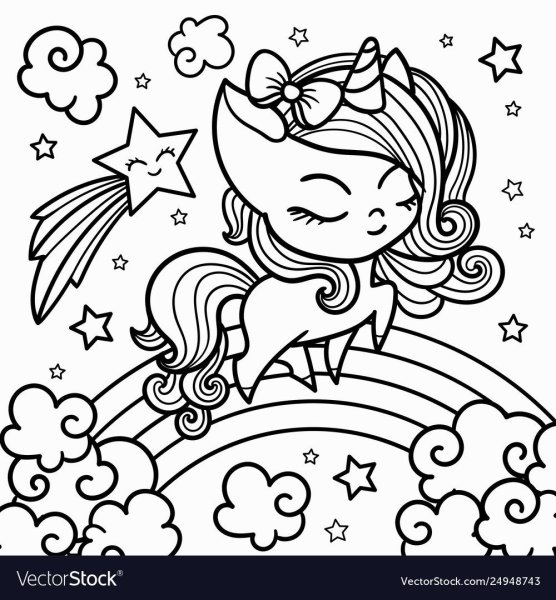 A Unicorn girl раскраска