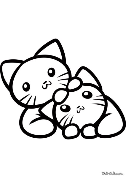 Котенок. Раскраска