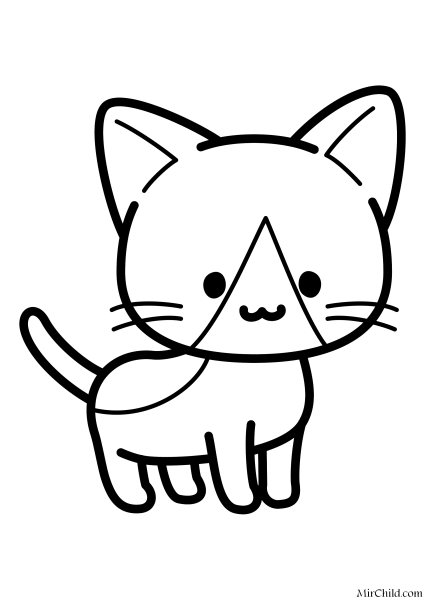 Котики для срисовки