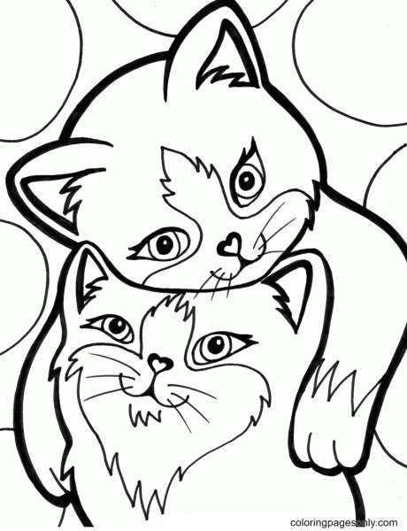 Раскраски коты