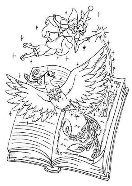 Книга сказок раскраска