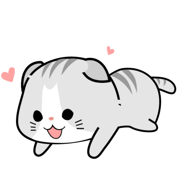 Милые котики на белом фоне
