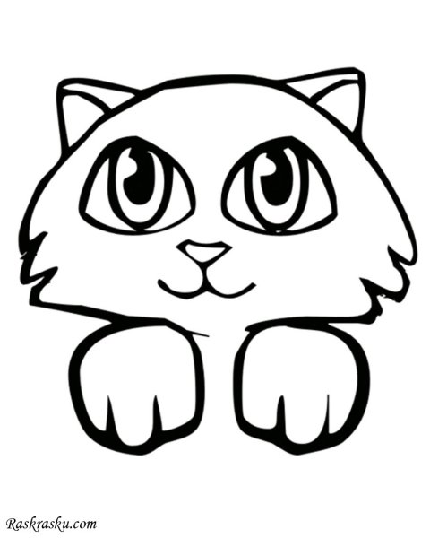 Милые кошечки раскраска