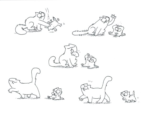 Кот Саймон и котенок