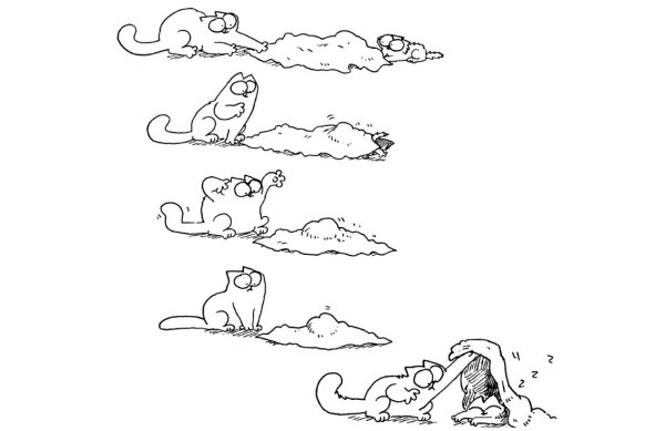 Раскраски кота Саймона котёнок