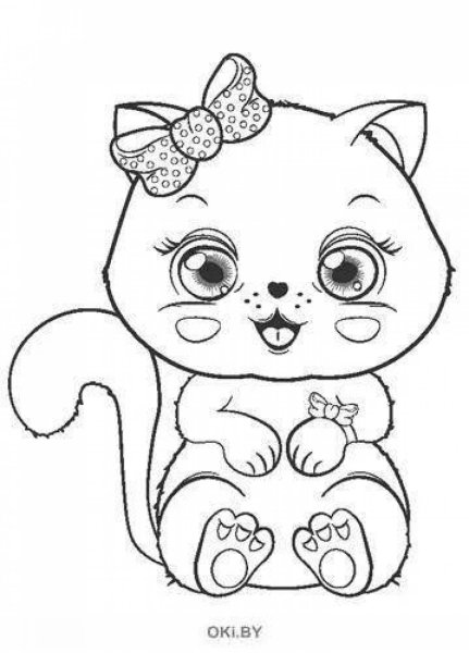 Раскраска Игрушечные котята