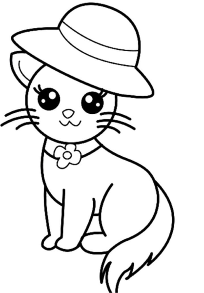 Раскраска кошечка