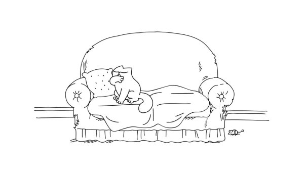 Кот Саймон и котенок