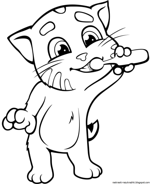 Раскраска кошечка