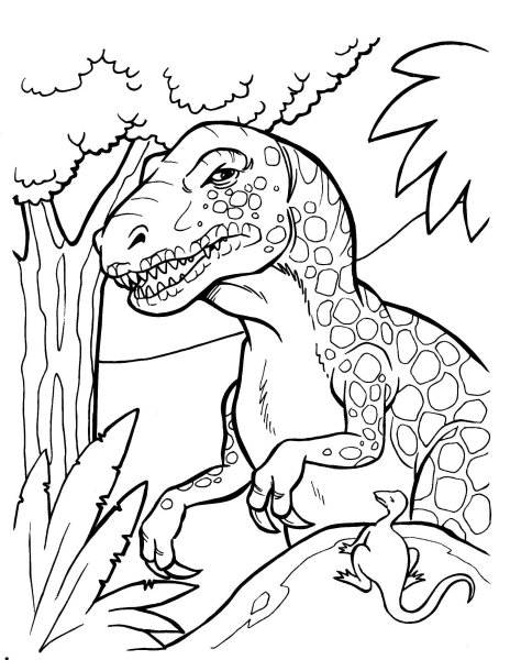 Раскраски на английском динозавр (45 фото)