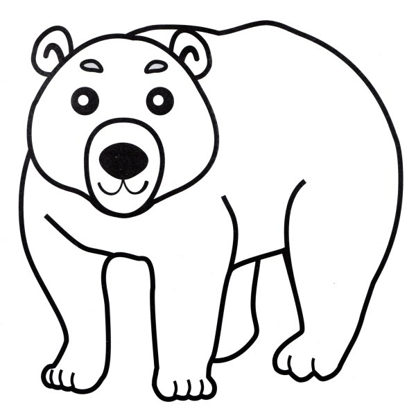 Раскраски на прозрачном фоне медведь (46 фото)