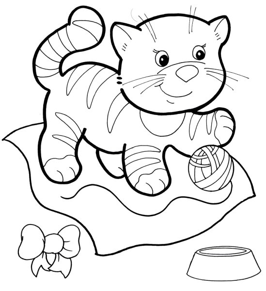 Котенок. Раскраска