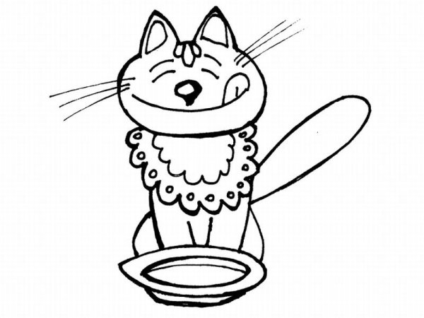Раскраска кот