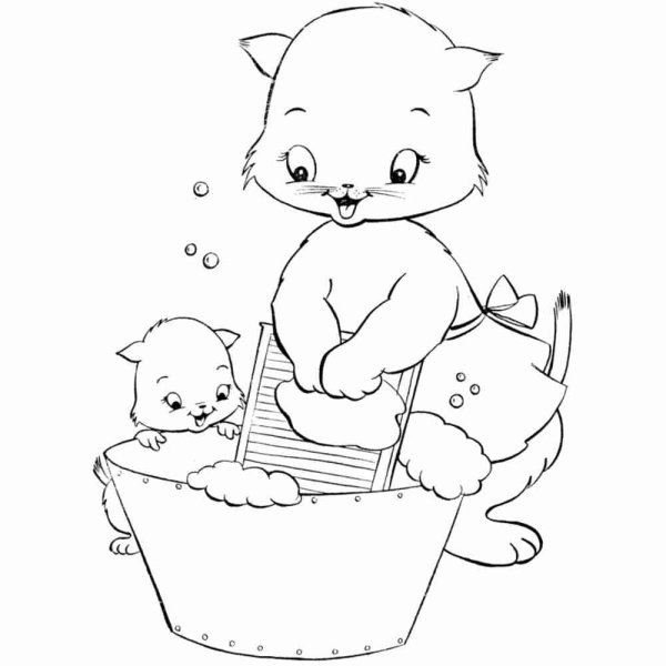 Кошка принцесса раскраска