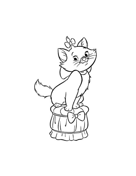 Кошка принцесса раскраска