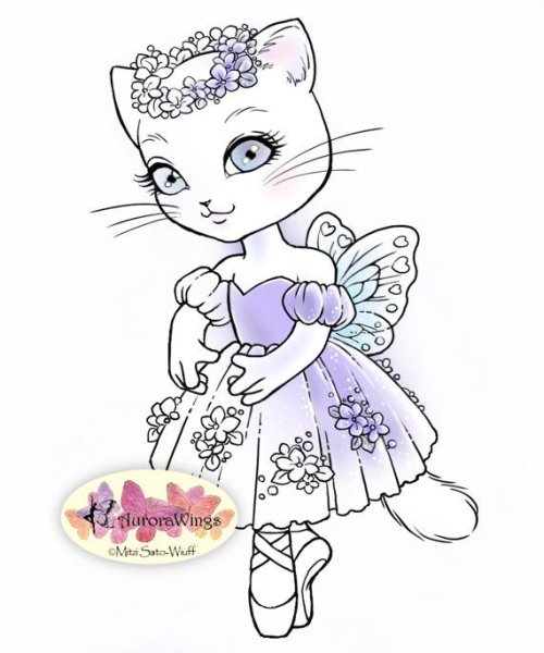 Раскраска кошечка