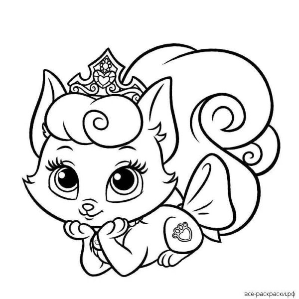 Разукрашка кошка