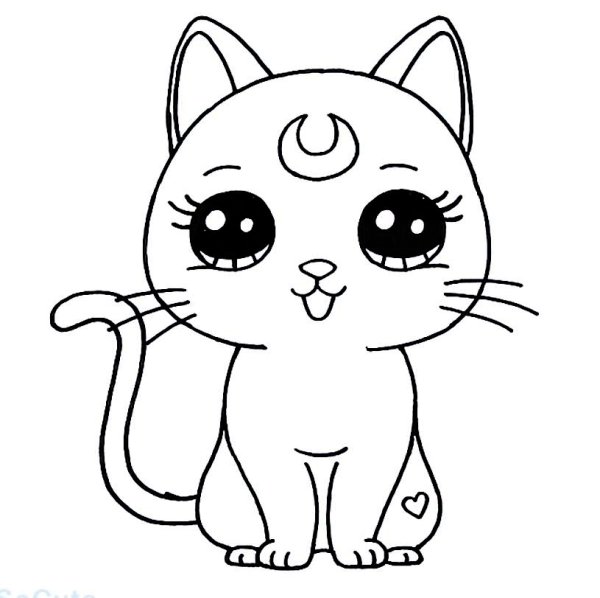 Котенок. Раскраска