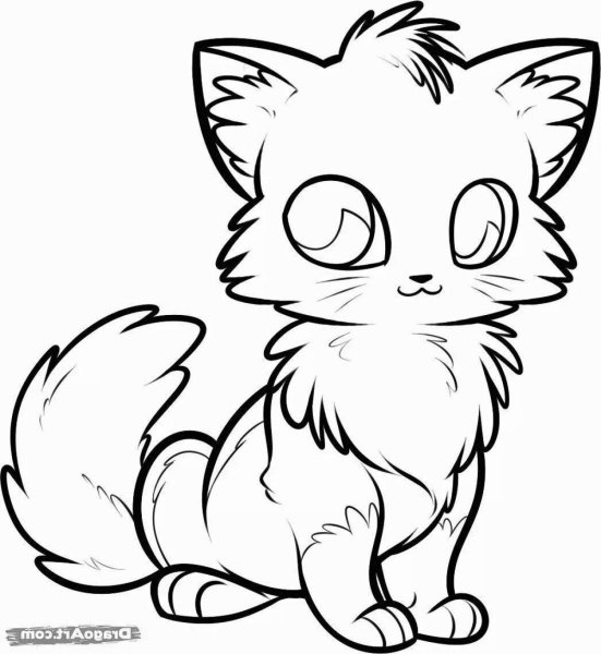 Котенок. Раскраска