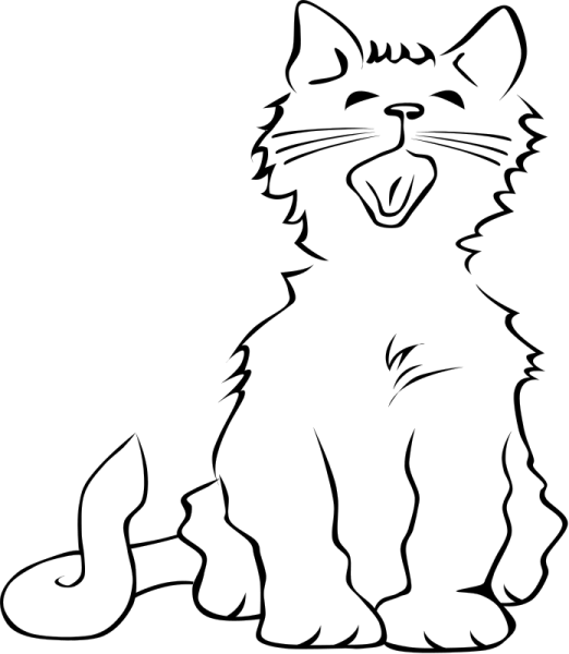 Раскраска кот