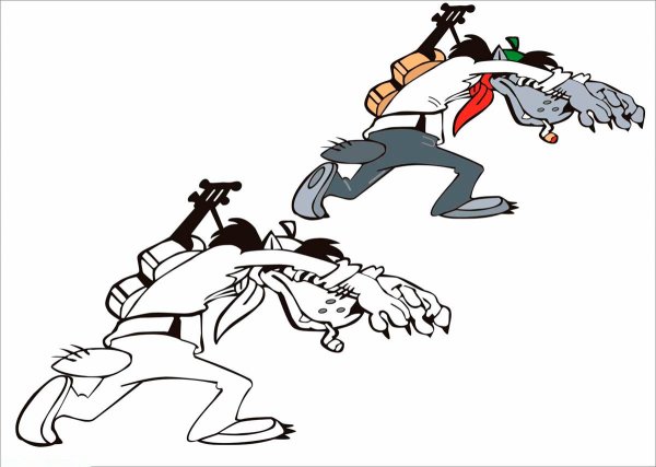 Волк из ну погоди раскраска