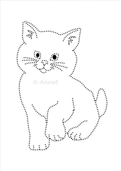 Кошка по точкам