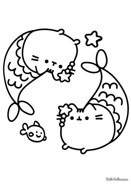 Кот Пушин раскраска