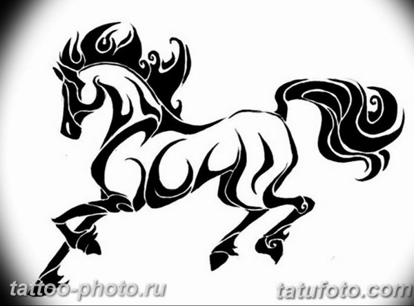 Тату Огненная лошадь эскизы