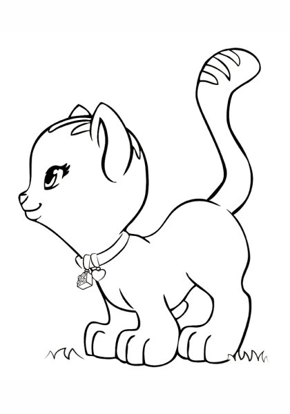 Раскраска кошечка