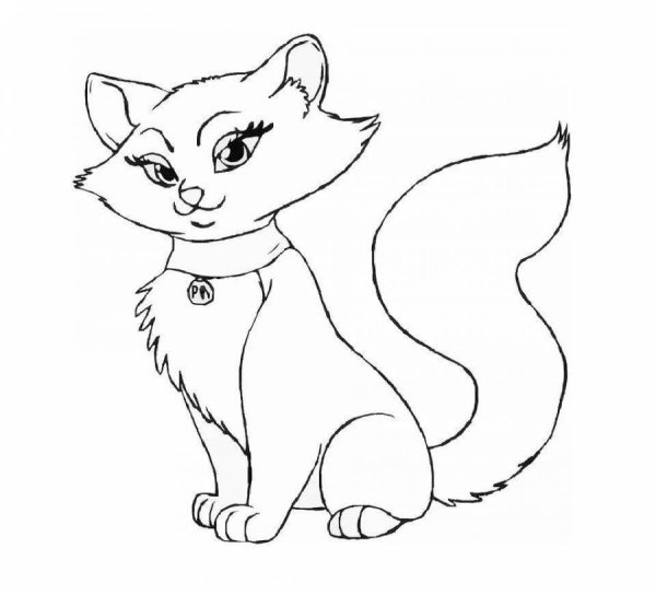 Котенок. Раскраска