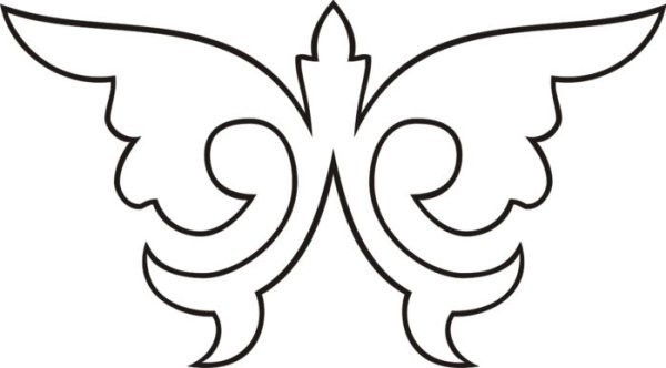 Казахский орнамент трафарет