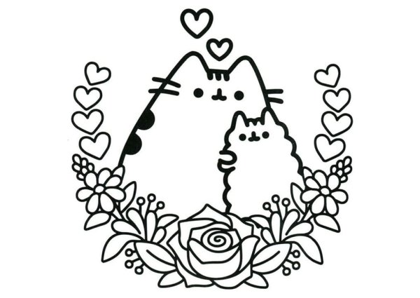 Пушин Кэт раскраска Coloring book