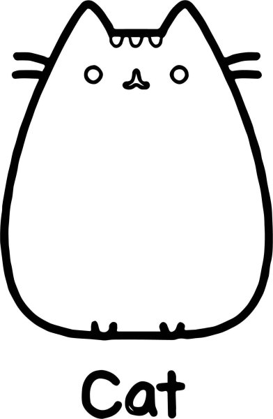 Кот Пушин раскраска