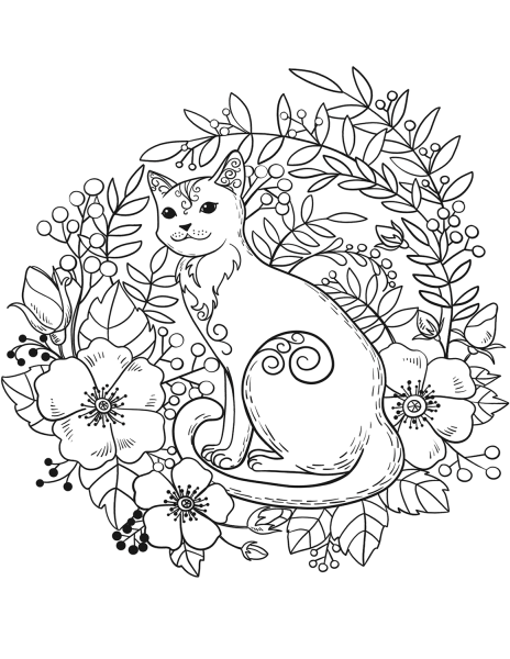 Мандала кошка
